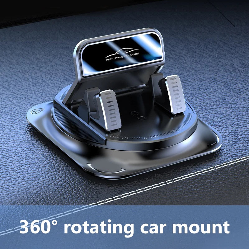 360° Universal Car Phone Mount — Anti-Slip Silicone Dashboard Holder with Full Rotation & Head-Up Navigation
